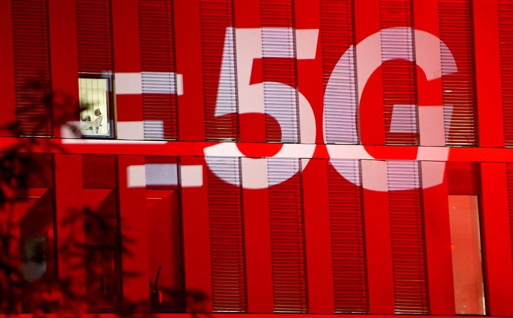 5G logo AFP
