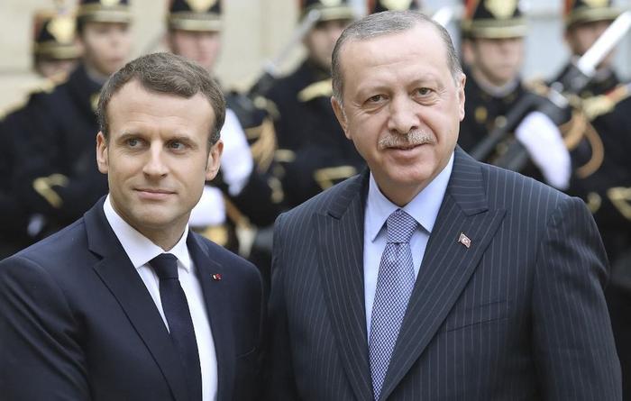 Emmanuel Macron Recep Tayyip Erdogan AFP