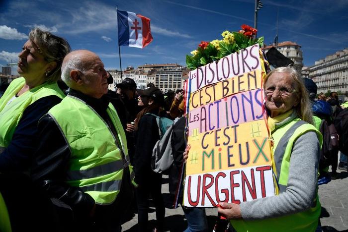 Gilets jaunes seniors AFP