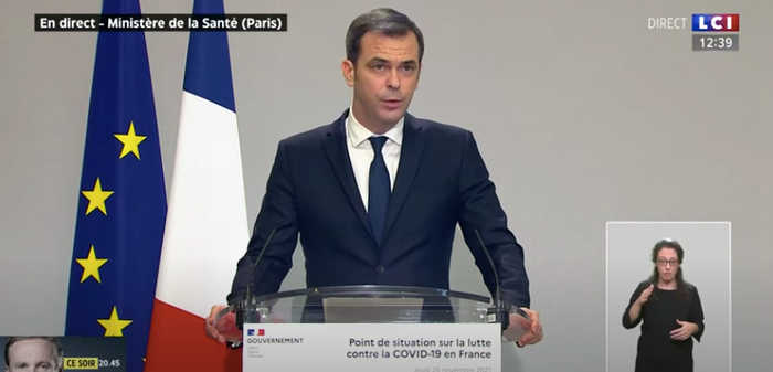 Olivier Véran annonces novembre 2021