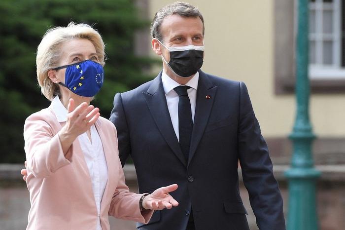 Emmanuel Macron Ursula von der Leyen AFP
