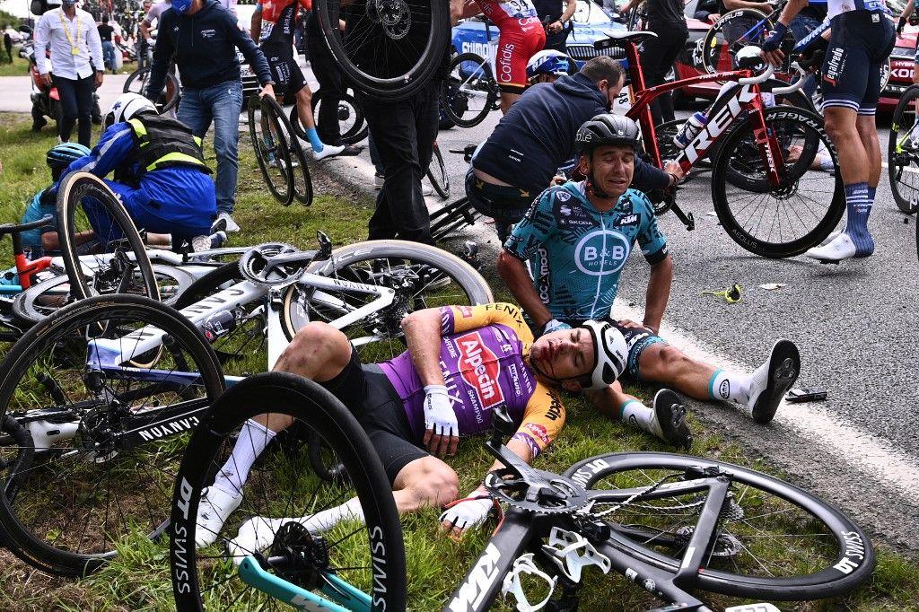 Tour de France 2021 chute AFP