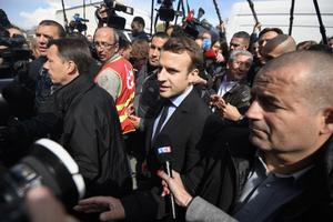 Emmanuel Macron Whirlpool industrie entreprise AFP