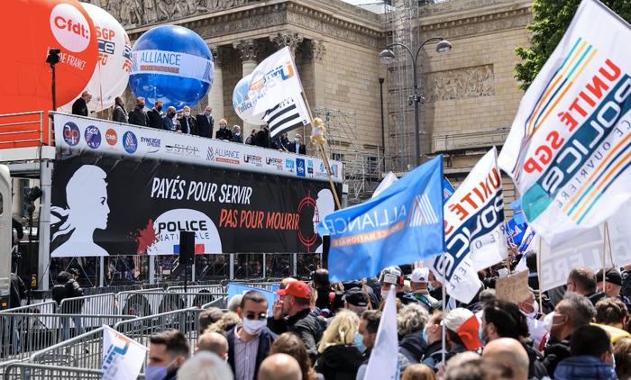 police manifestation AFP