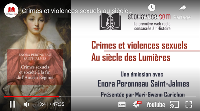 Crimes et violences sexuelles au siècle des Lumières