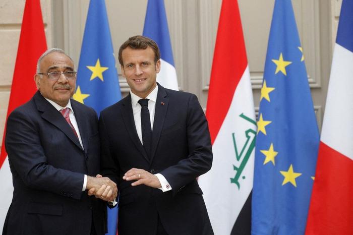 Emmanuel Macron Irak AFP