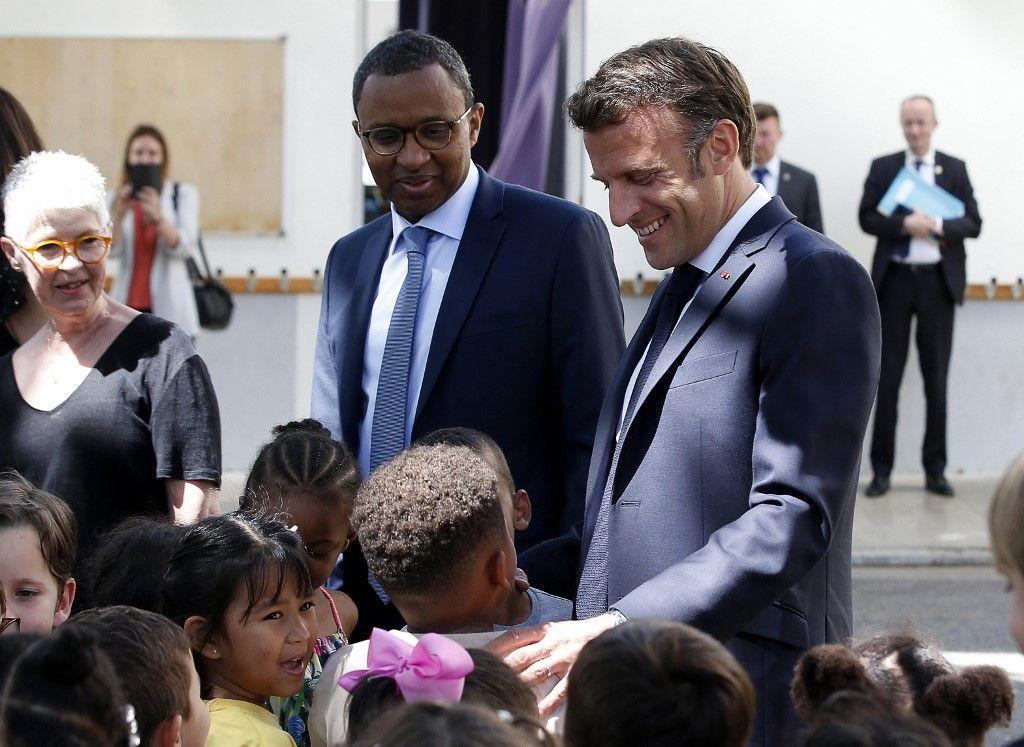 Emmanuel Macron Pap Ndiaye AFP