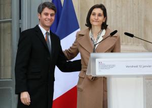 Gabriel Attal Amélie Oudéa-Castéra AFP