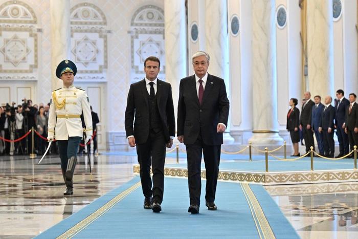 Emmanuel Macron Kazakhstan AFP