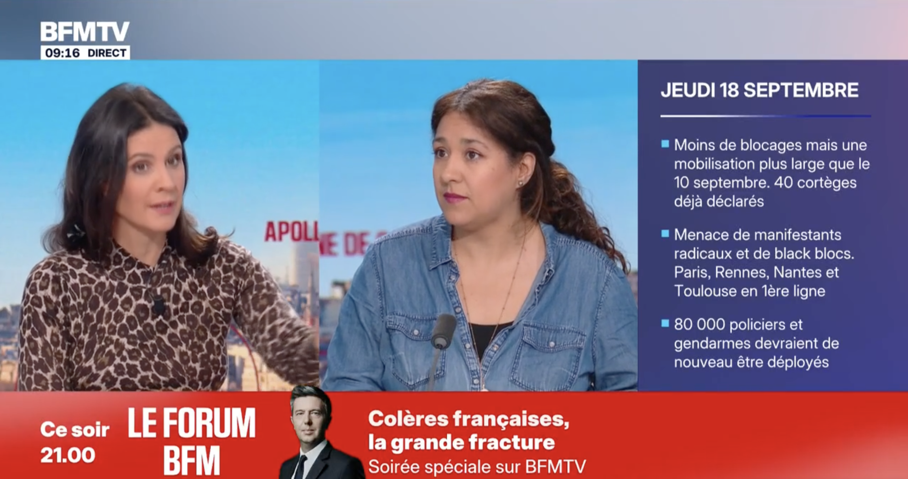 18 septembre : le spectre de centaines d' « ultra-jaunes », ces manifestants se revendiquant d'une nouvelle mouvance anti-état