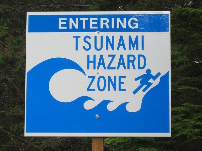 Zone à tsunami. (Image d'illustration)