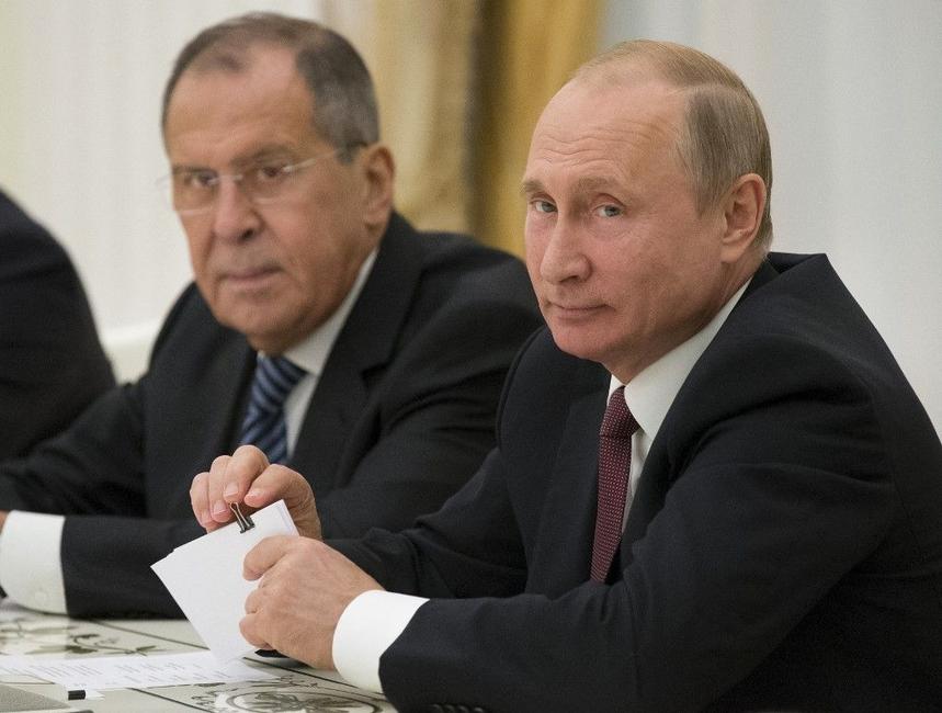 Vladimir Poutine Sergueï Lavrov AFP