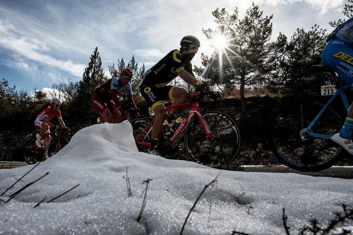 vélo neige sport sportifs AFP