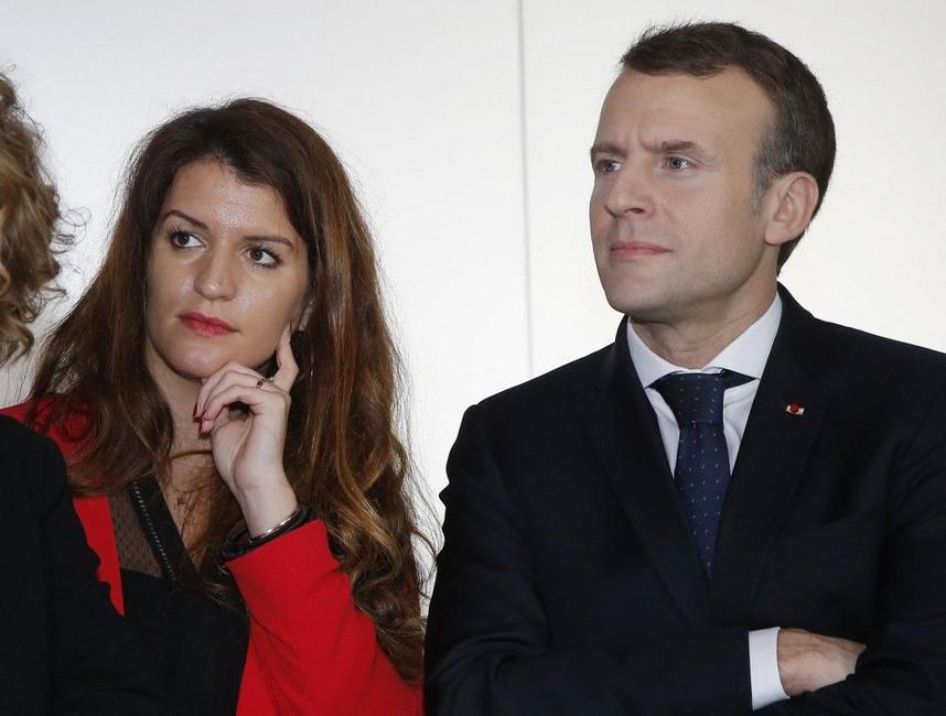 Emmanuel Macron Marlène Schiappa AFP