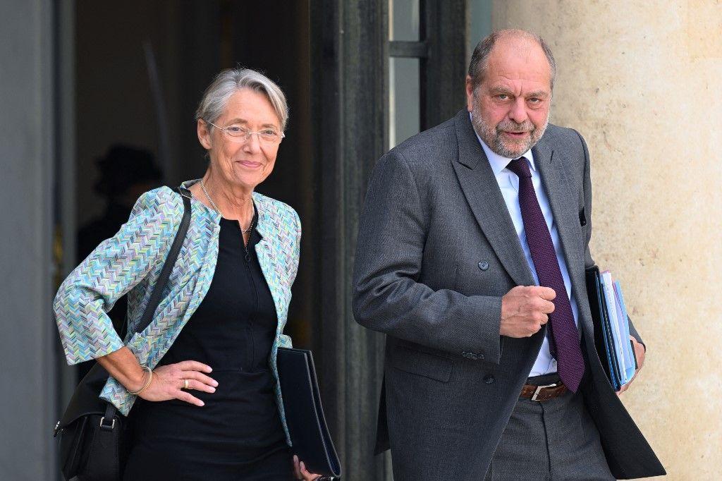 Eric Dupond-Moretti Elisabeth Borne AFP