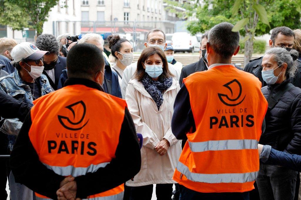 Anne Hidalgo Jardins d'Eole AFP