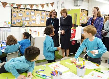 Une salle de classe dans la région de Londres