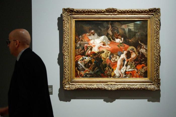 La mort de Sardanapale Delacroix tableau AFP