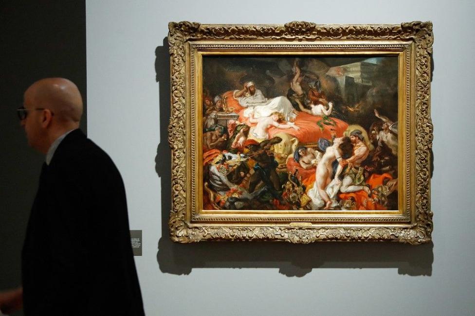La mort de Sardanapale Delacroix tableau AFP
