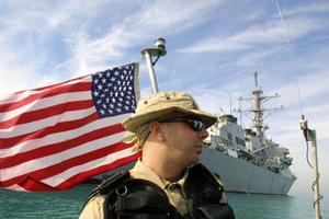 Le destroyer américain USS Milius