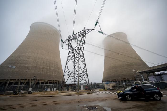 Une vue de la centrale nucléaire de Nogent-sur-Seine, en marge de la visite du ministre délégué à l'Énergie, suite au lancement de la consultation sur la Programmation Pluriannuelle de l'Énergie (PPE), le 8 novembre 2024.