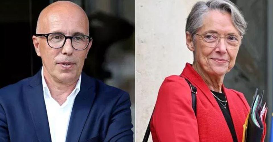 Eric Ciotti Elisabeth Borne AFP