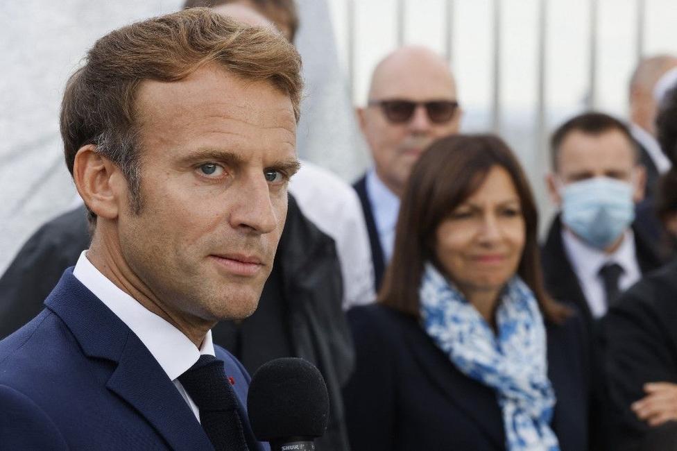 Emmanuel Macron Anne Hidalgo AFP