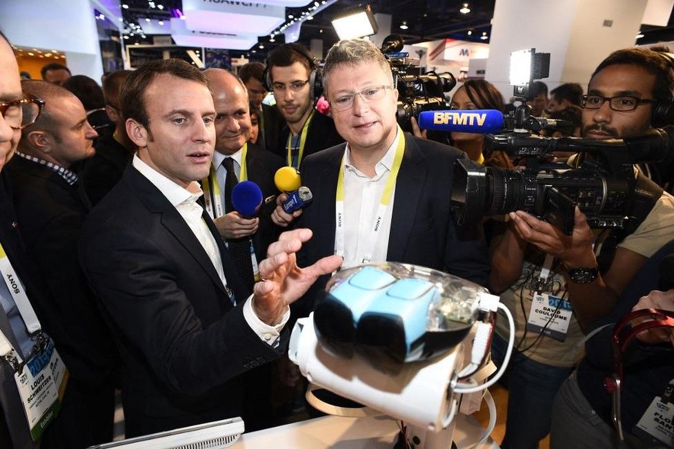 Emmanuel Macron start-up Las Vegas AFP