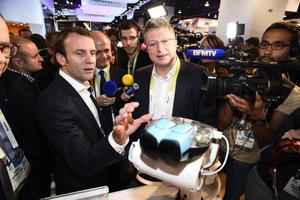 Emmanuel Macron start-up Las Vegas AFP