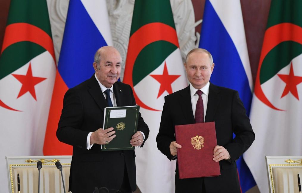 Abdelmadjid Tebboune et Vladimir Poutine