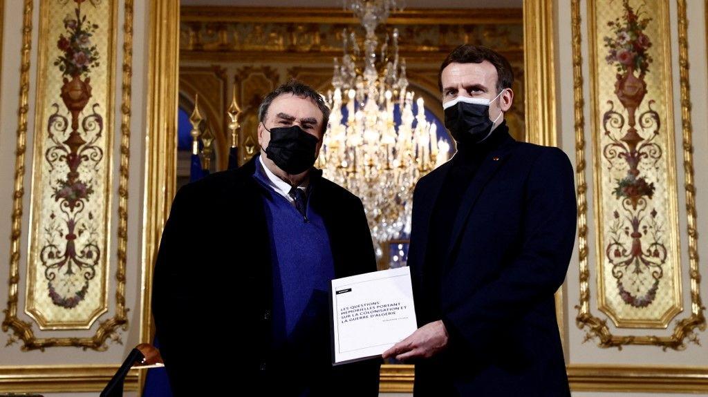 Emmanuel Macron Benjamin Stora Algérie AFP