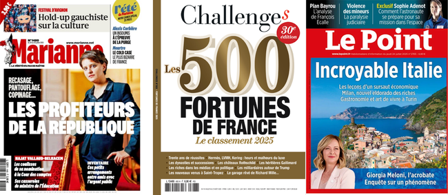 Dans vos hebdos cette semaine