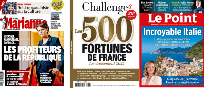 Dans vos hebdos cette semaine