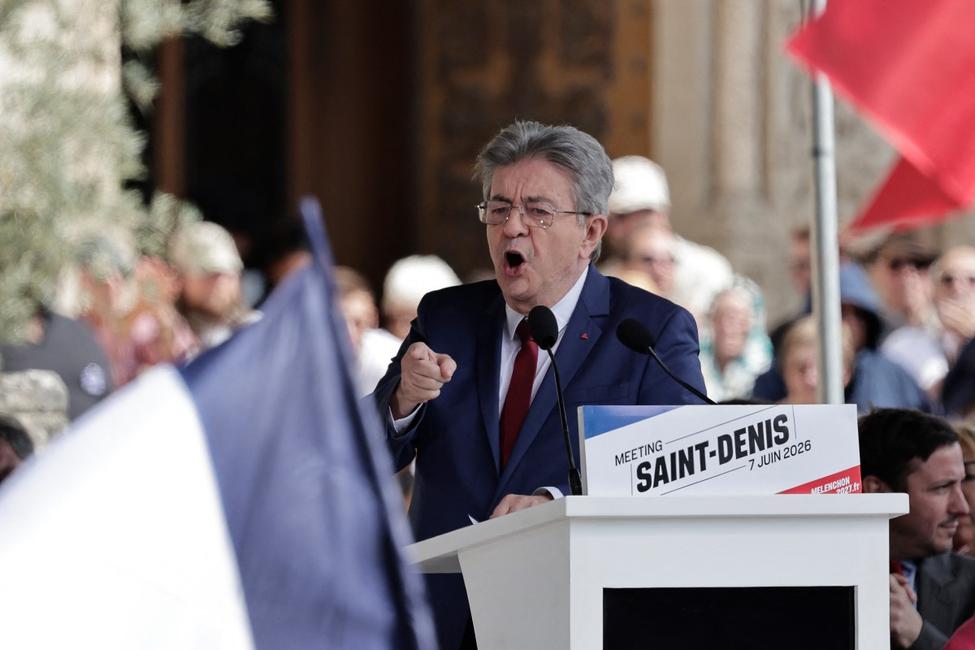 Jean-Luc Mélenchon en meeting à Saint-Denis 