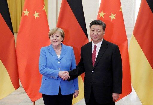 Angela Merkel - Xi Jinping - AFP