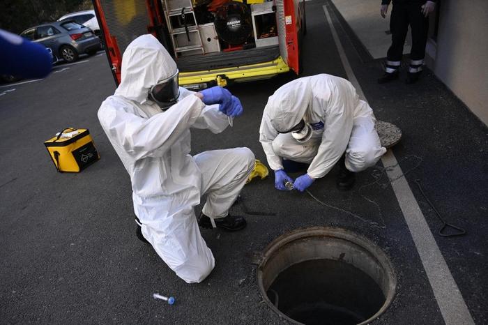 Covid-19 eaux usées AFP