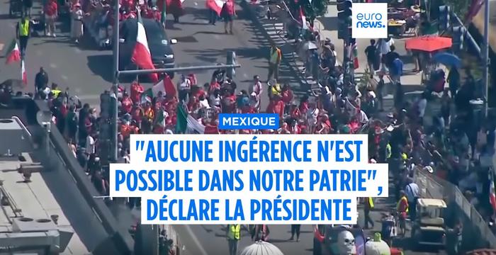 La présidente du Mexique, Claudia Sheinbaum, a réaffirmé la souveraineté de son pays lors de la fête d'indépendance.