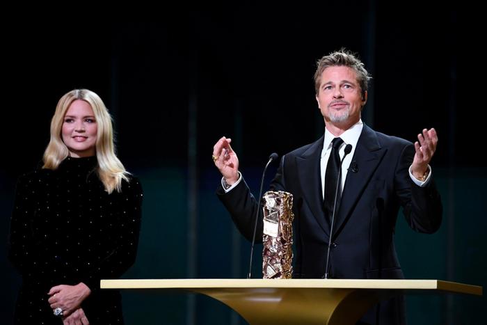 Brad Pitt Virginie Efira AFP