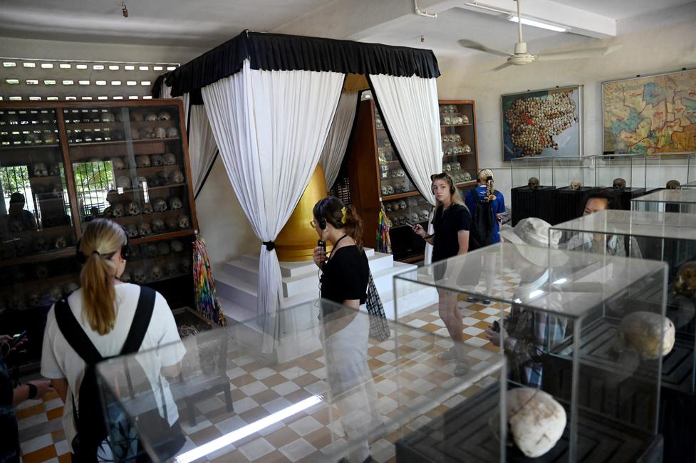Le musée du génocide de Tuol Sleng à Phnom Penh, au Cambodge, le 12 juillet 2025.