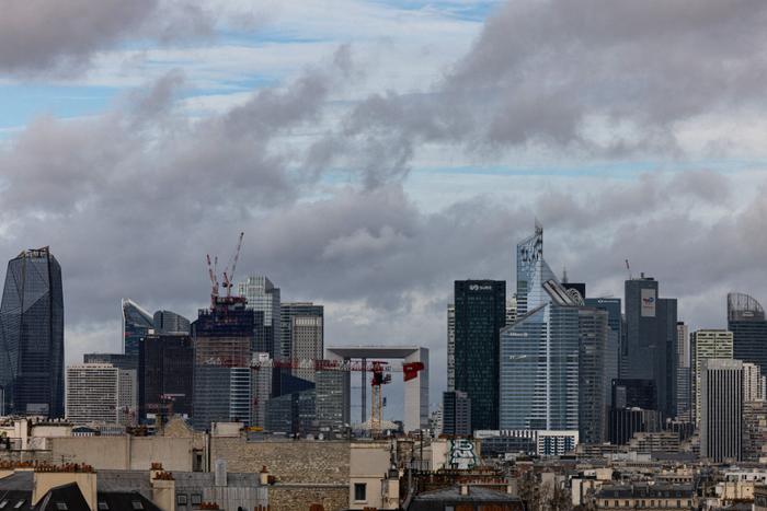 Le quartier des affaires de La Defense, à la périphérie ouest de Paris.