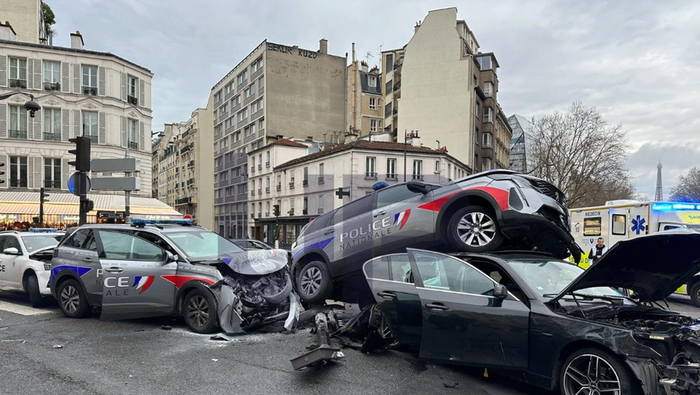Le 22 mars dernier, à Paris,  un refus d'obtempérer avait provoqué un carambolage et fait 13 blessés