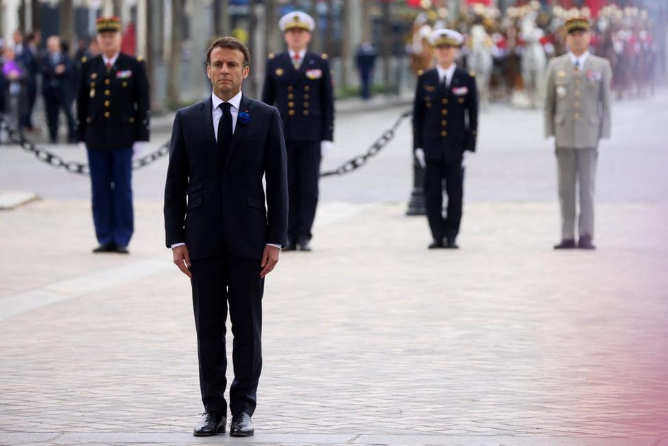 Emmanuel Macron 8 mai AFP