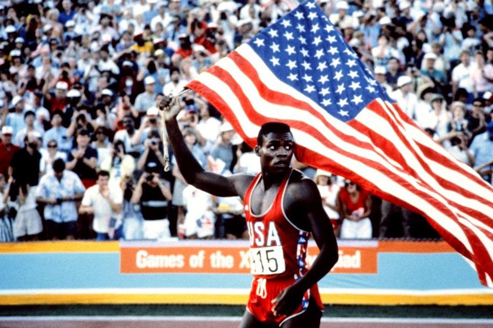 Carl Lewis JO 1984 AFP