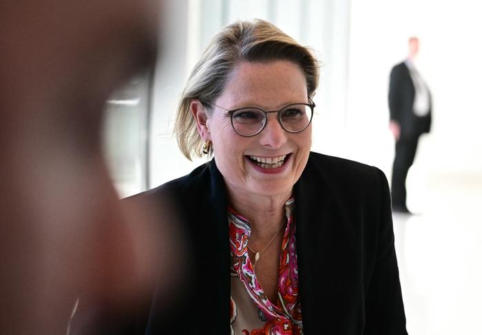La ministre fédérale allemande de la Justice, Stefanie Hubig, lors d'une session au Bundestag, à Berlin, le 6 mai 2025