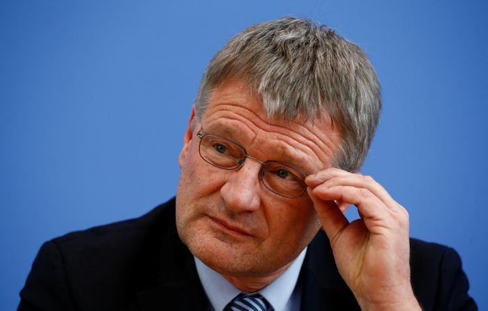 Joerg Meuthen, porte-parole du parti "Alternative für Deutschland" (AfD) lors d'une conférence de presse à Berlin en Allemagne, le 14 mars 2016