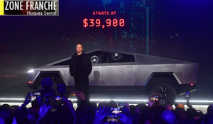 Elon Musk au moment du lancement de son Cybertruck Tesla, désormais un échec commercial