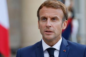 Emmanuel Macron Elysée portrait AFP