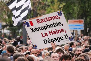 Un rassemblement contre le racisme organisé par le maire de Saint-Denis, Bally Bagayoko, le 4 avril 2026.
