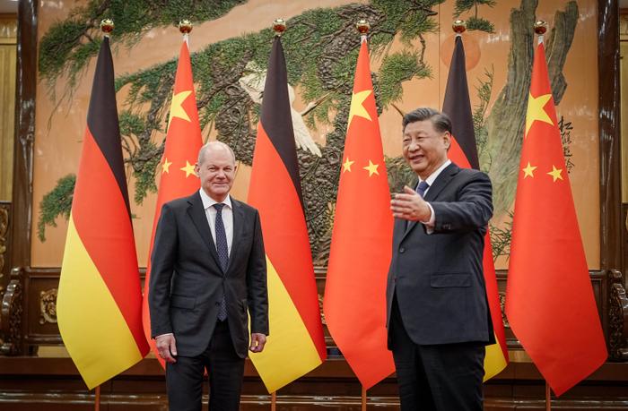 Olaf Scholz Xi Jinping AFP