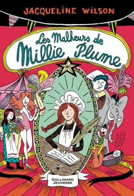 Le livre "Les Malheurs de Millie Plume" de Jacqueline Wilson a été publié aux éditions Gallimard Jeunesse Folio Junior.